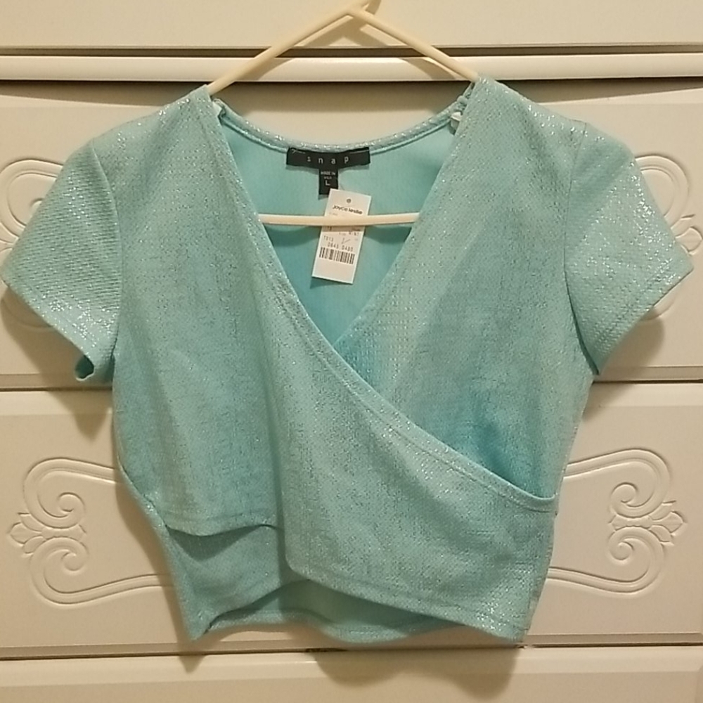 Dress Mint And Silver Top